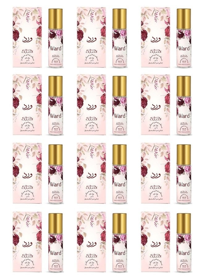Nabeel 12 Pcs Nabeel Ward 6 ML Roll On Oil Perfume - Image 1